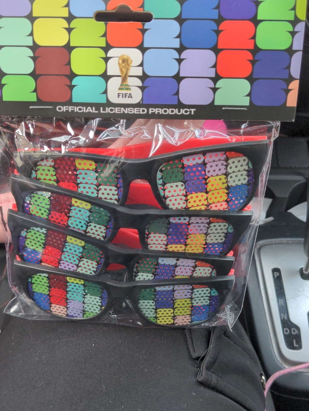 FIFA Multicolor Party Favor Sunglasses - Pack of 3